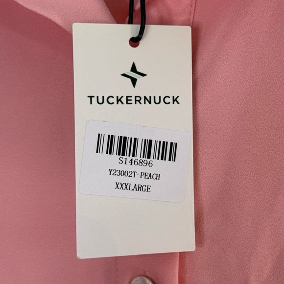 NWT Tuckernuck‎ Callahan Shirt Dress Y23002T Peach Plus Size XXXL Longsleeve - Picture 5 of 7